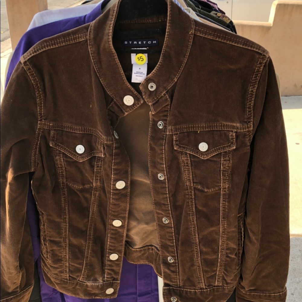 Brown suede jacket
